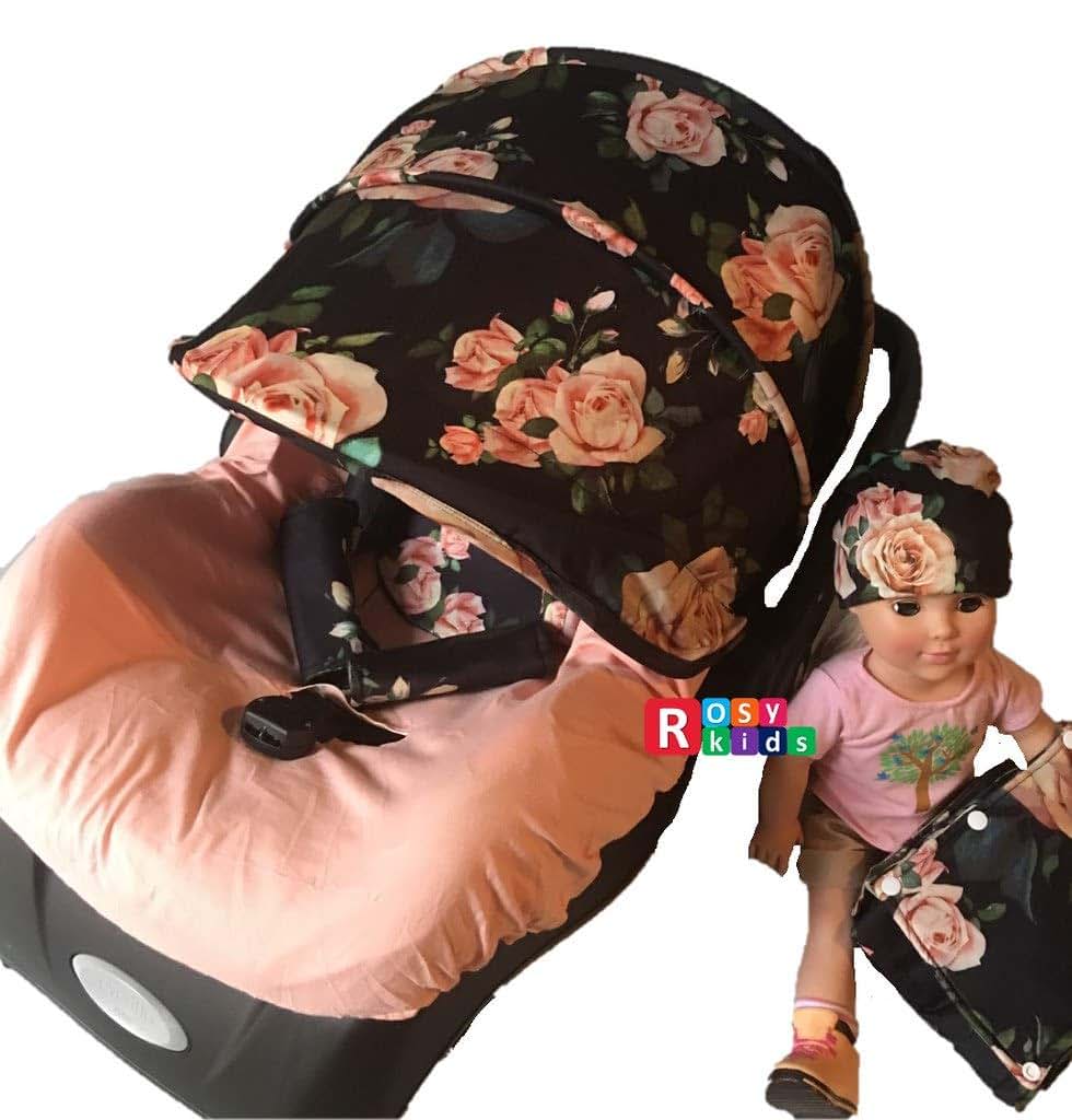 Rosy Kids 9-Piece Infant Car Seat Cover and Accessory Set (photo 4)