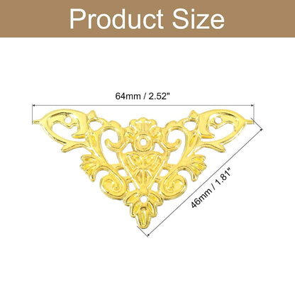 Decorative Metal Corner Protectors for Boxes and Furniture