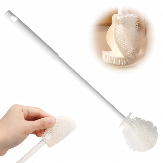 BabyOneStop 360° Flexible Silicone Bottle Brush With Long Handle