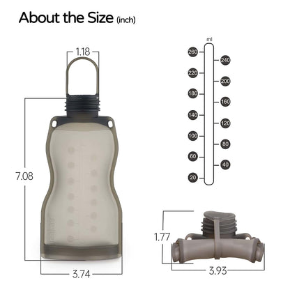 Haakaa Silicone Milk Storage Bag 9 Oz 2 Count