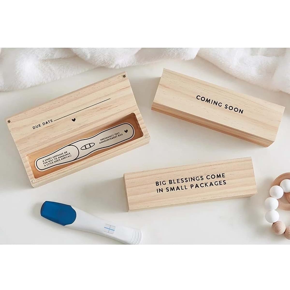 Stephan Baby Pine Wood Keepsake Box Memory Storage Case (photo 2)