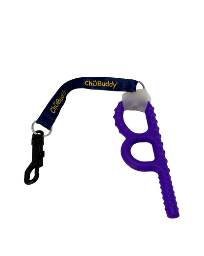Chubuddy Chewy Holder Navy Sublimated Tether and Natural Strap