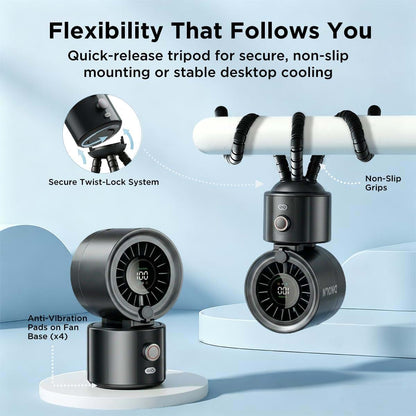 DNDLN 2-in-1 Stroller and Golf Cart Misting Fan