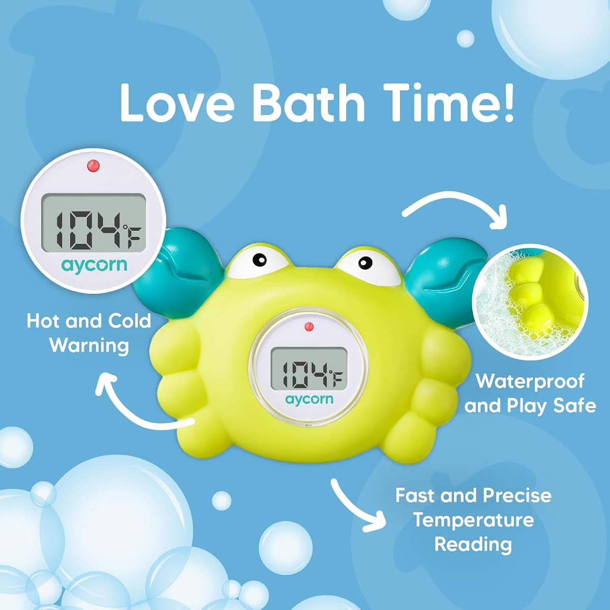 Aycorn Digital Baby Bath And Room Thermometer Floating Toy (photo 2)