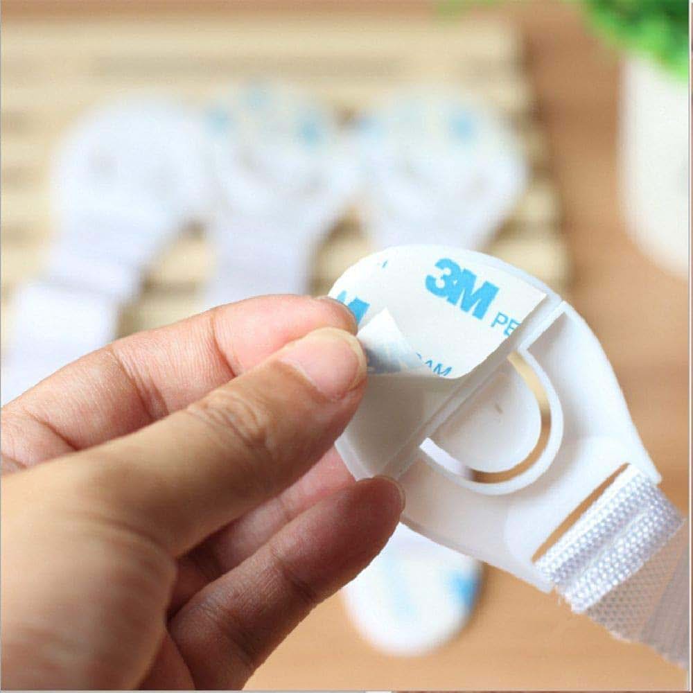LUMoony MoonyLI 3Pcs Baby Infant Safety Door Drawer Locks Finger Safe Protector Multi Use Latches(White)