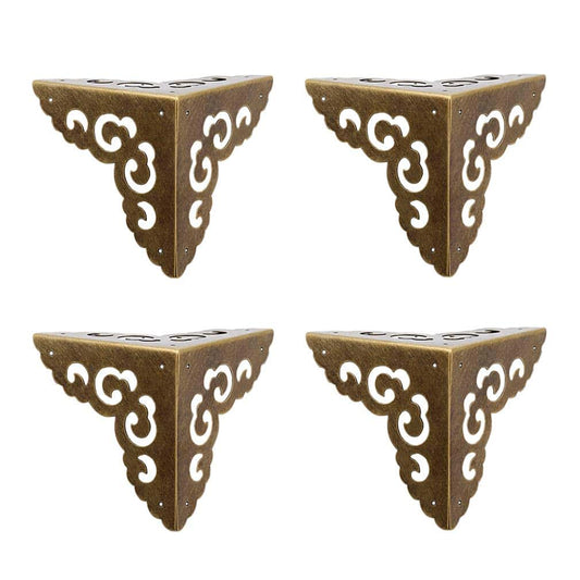 Plljiaxuamclnaa Vintage Brass Hollow Cloud Corner Protectors