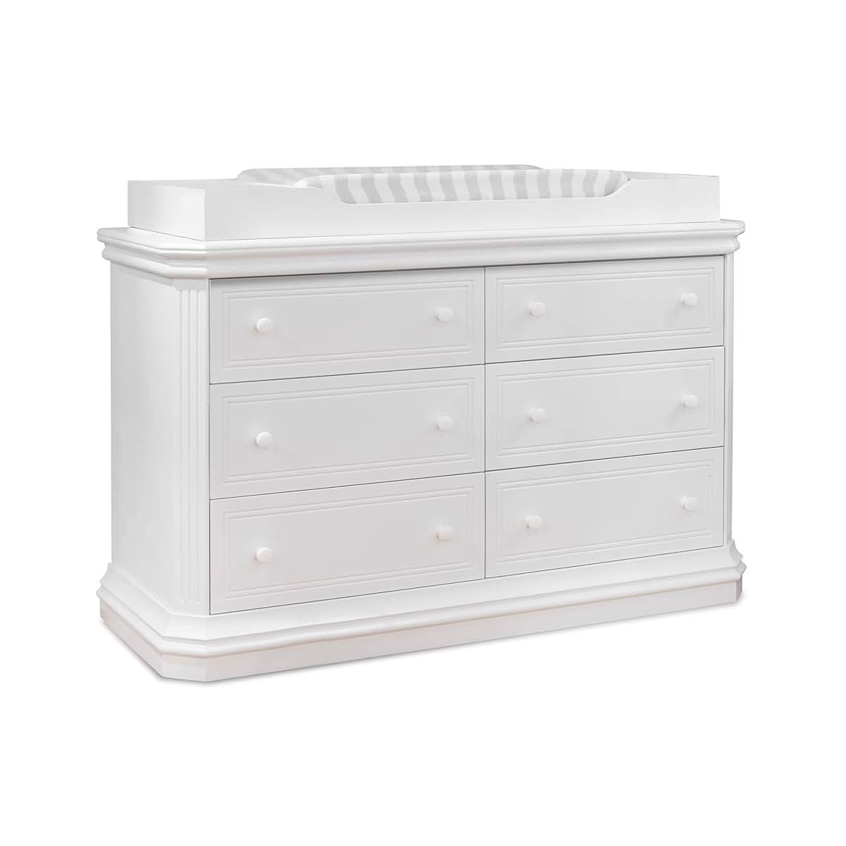Sorelle Primo Double Dresser in White with Six Drawers (photo 2)