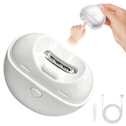 Electric Fingernail Trimmer for Baby and Seniors with Debris Storage