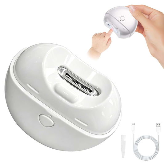 Electric Fingernail Trimmer for Baby and Seniors with Debris Storage