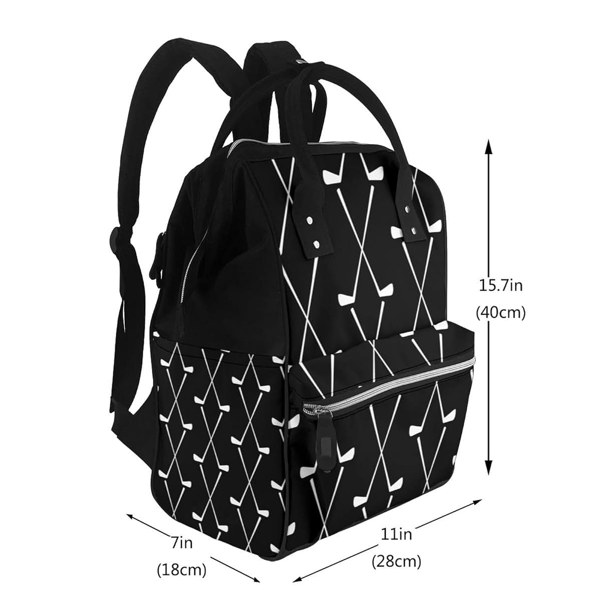FSQDJLU Diaper Bag Backpack, Large Capacity Waterproof Travel Bag (photo 3)