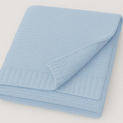Noni Baby Knit Blanket 30x40in Nursery Blanket Gifts for Newborn Baby Boy and Girl Holiday Shower Gift Cotton Knit (photo 2)