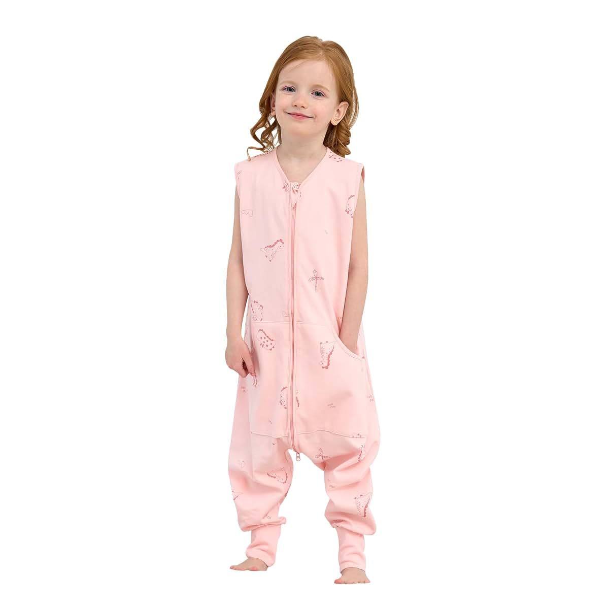 LAT Baby Sleep Sack with Legs, Cotton, Dinosaur, Size M