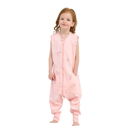 LAT Baby Sleep Sack with Legs, Cotton, Dinosaur, Size M