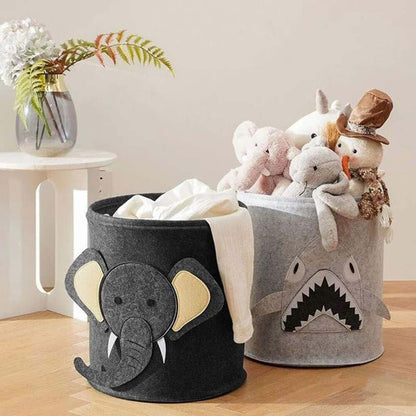 Hemasa large capacity baby toy storage bucket/Large Laundry Hamper Kid Toys Storage Basket Clothes Organizer, Shark, 35 (photo 3)