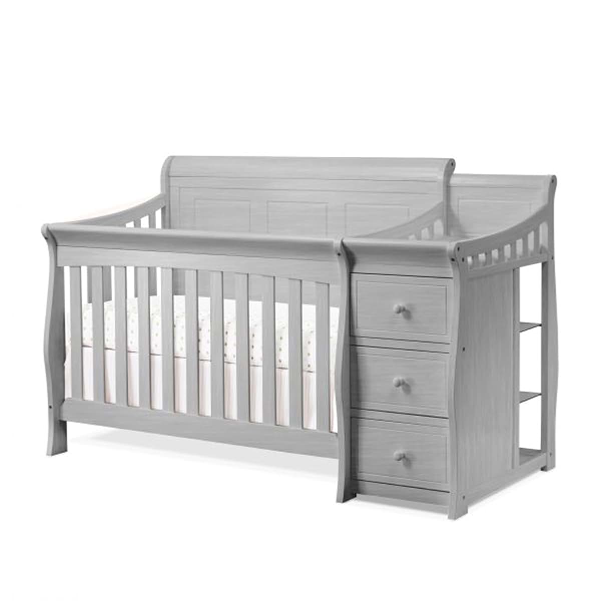 Sorelle Princeton Elite Crib and Changer Weathered Gray