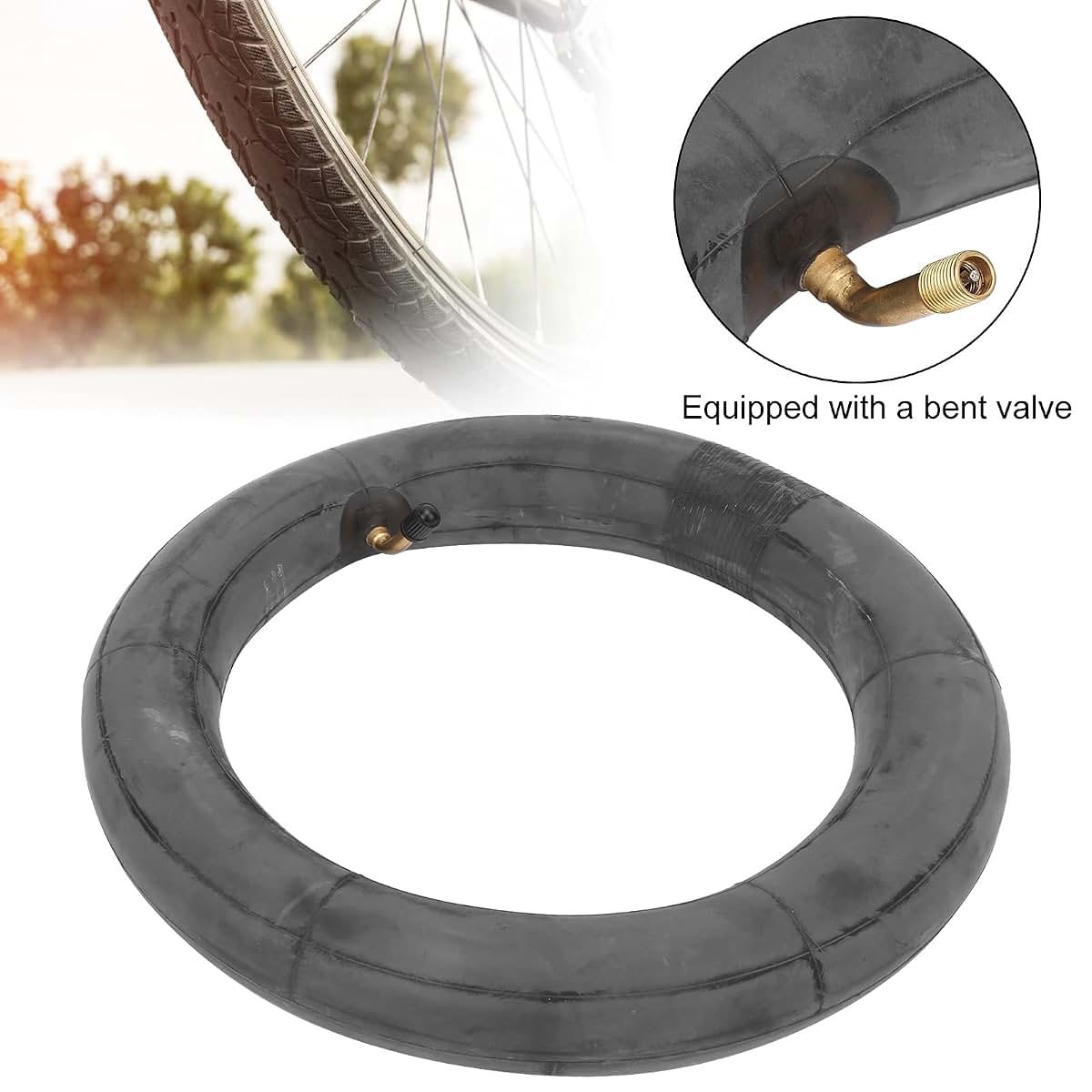12 Inch Rubber Inner Tube with Schrader Valve for Kids Scooters and Wheelchairs