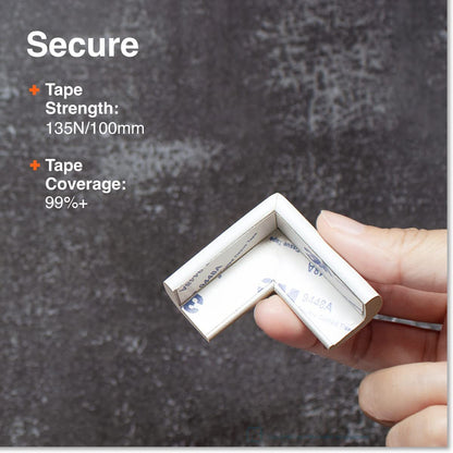 Roving Cove Slimfit Edge Protector, Baby Proofing Guard, Oyster White