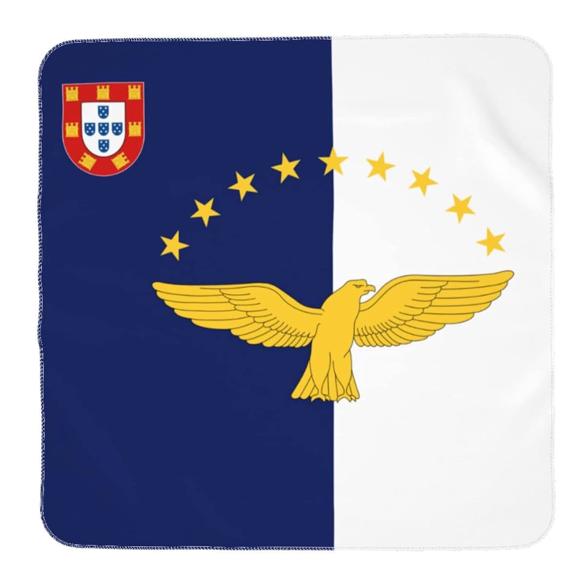 Azores Flag Baby Receiving Blanket for Newborn Swaddle Wrap