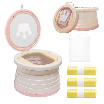 SunnySmile Portable Toilet for Kids,Portable Potty Seat for Toddler Travel,Travel Potty with Travel Bag, Applicable to
