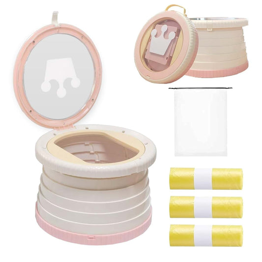 SunnySmile Portable Toilet for Kids,Portable Potty Seat for Toddler Travel,Travel Potty with Travel Bag, Applicable to