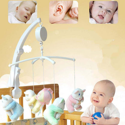 Gilroy Baby Rotary Mobile Crib Bed Bell Toy Windup Clockwork Movement Music Box with Rotating Hook (photo 2)
