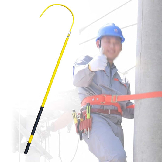 JYDQM Insulated Rescue Hook 4.9ft 35kV Electrical Safety Tool
