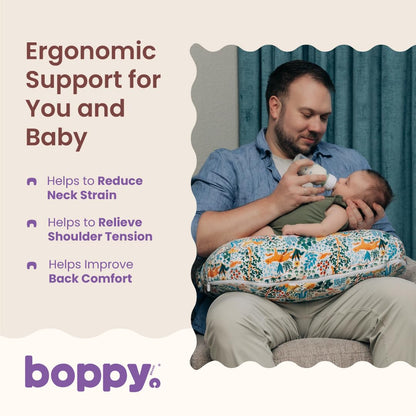 Boppy Nursing Pillow Colorful Forest Animals