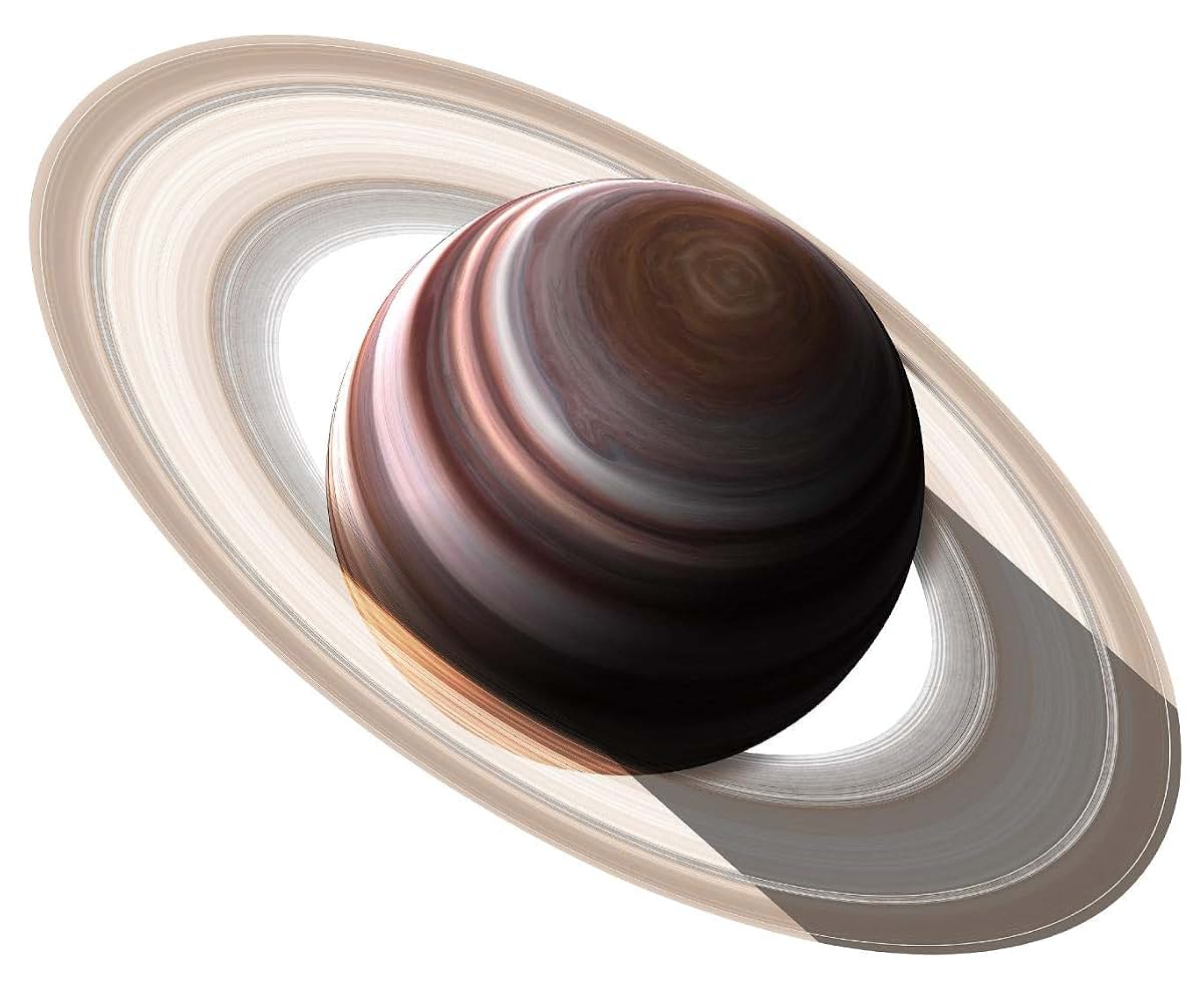 Stickit Graphix 12" Saturn Wall Decal Individual Planets Solar System Removable Vinyl Peel Stick Boys Nursery Room