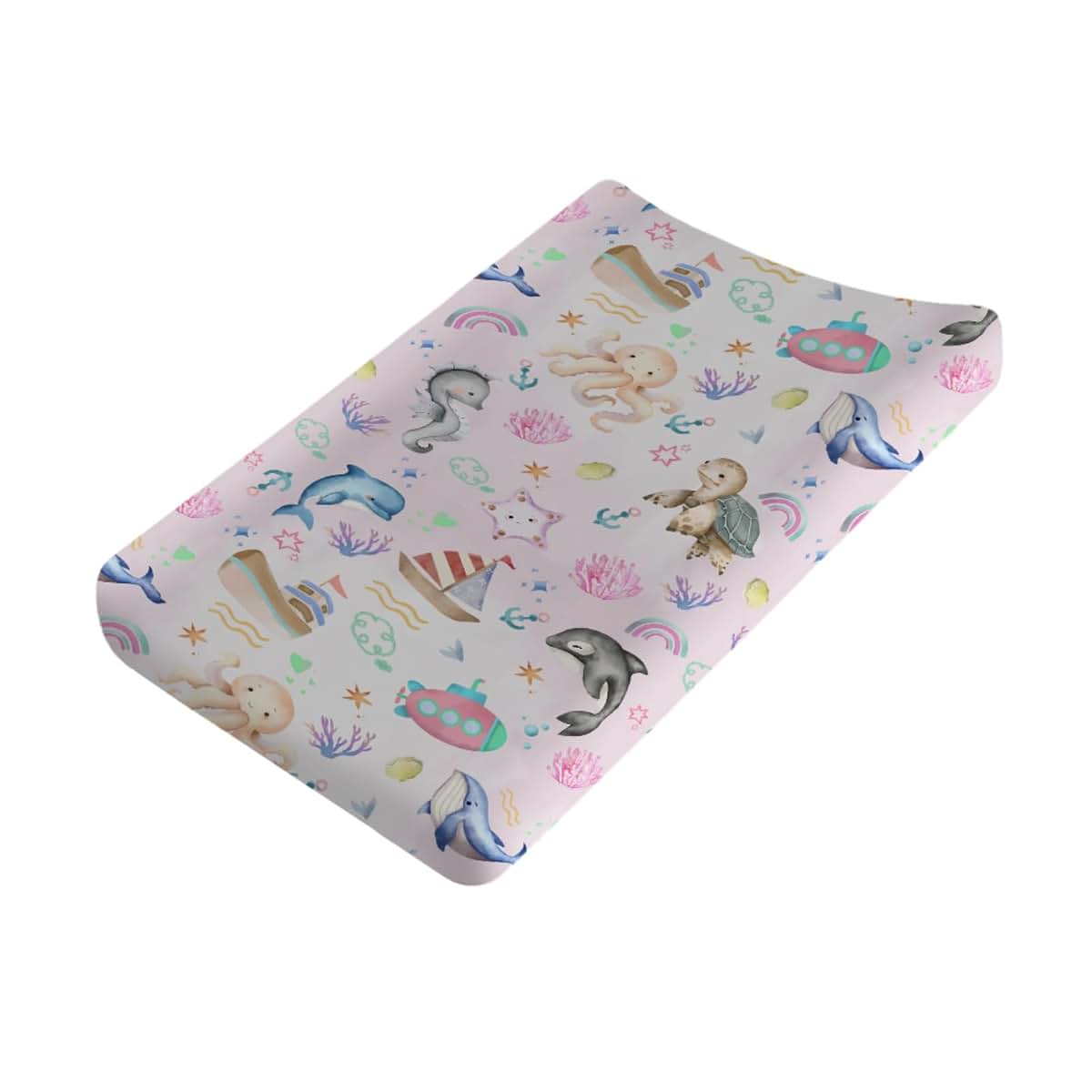 Kastlee Sea Animals Baby Changing Pad Cover