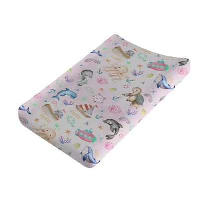 Kastlee Sea Animals Baby Changing Pad Cover