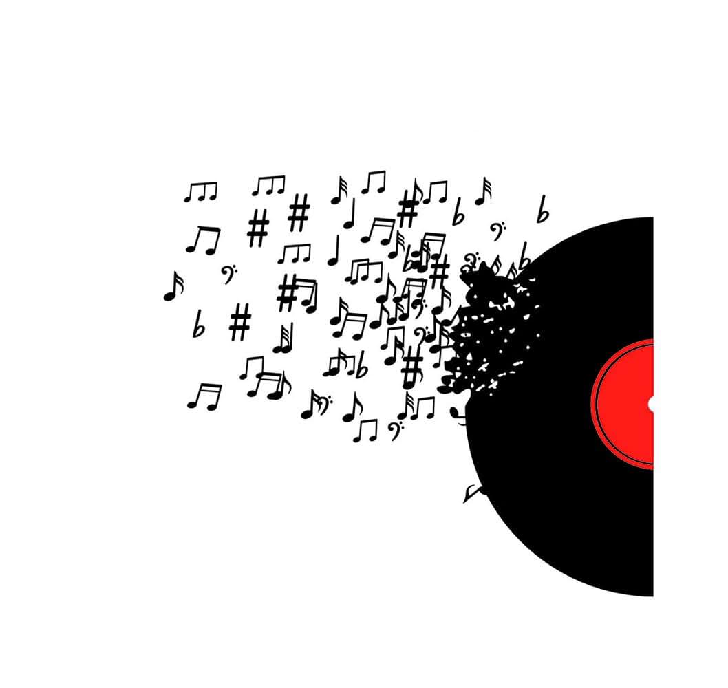 DNVEN Music Notes Wall Decals for Kids' Bedroom