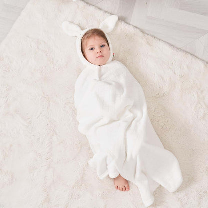 FUBANRAY Toddler Hooded Bath Towels 2-Pack Large Microfiber