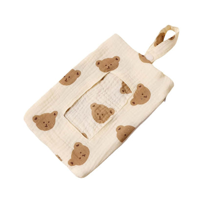 Cartoon Baby Stroller Tissue Holder Cotton Portable