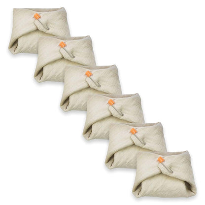OsoCozy Organic Muslin Flat Cloth Diapers Newborn 6-Pack 100% Organic Cotton