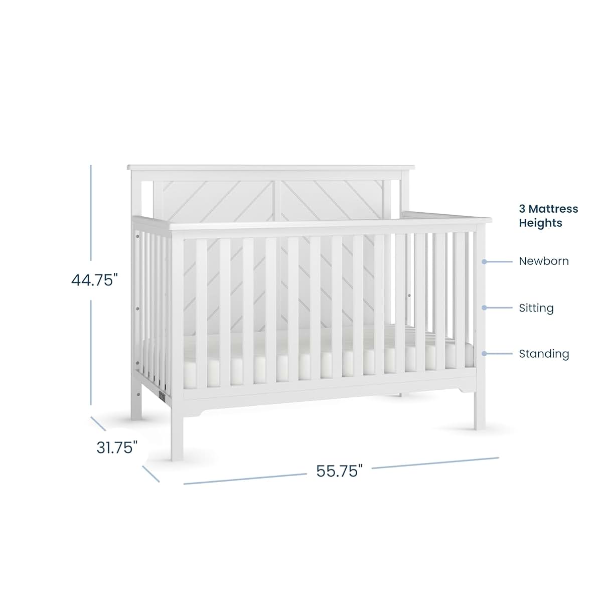 Child Craft Hampton Flat Top 4-in-1 Convertible Crib