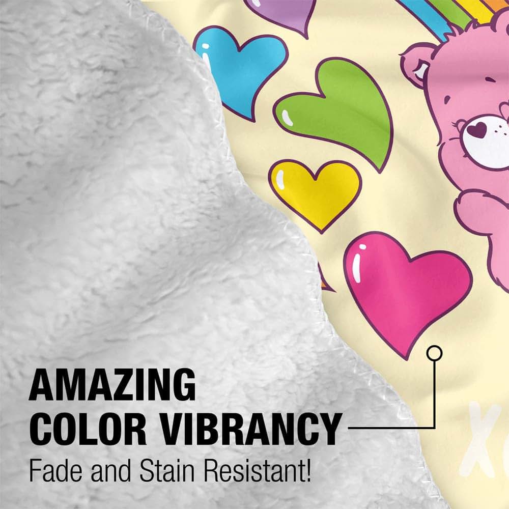Care Bears Sherpa Fleece Throw Blanket for Infants (30" x 40")