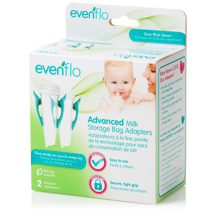 Evenflo Feeding Advanced Breast Milk Storage Bag Adapters