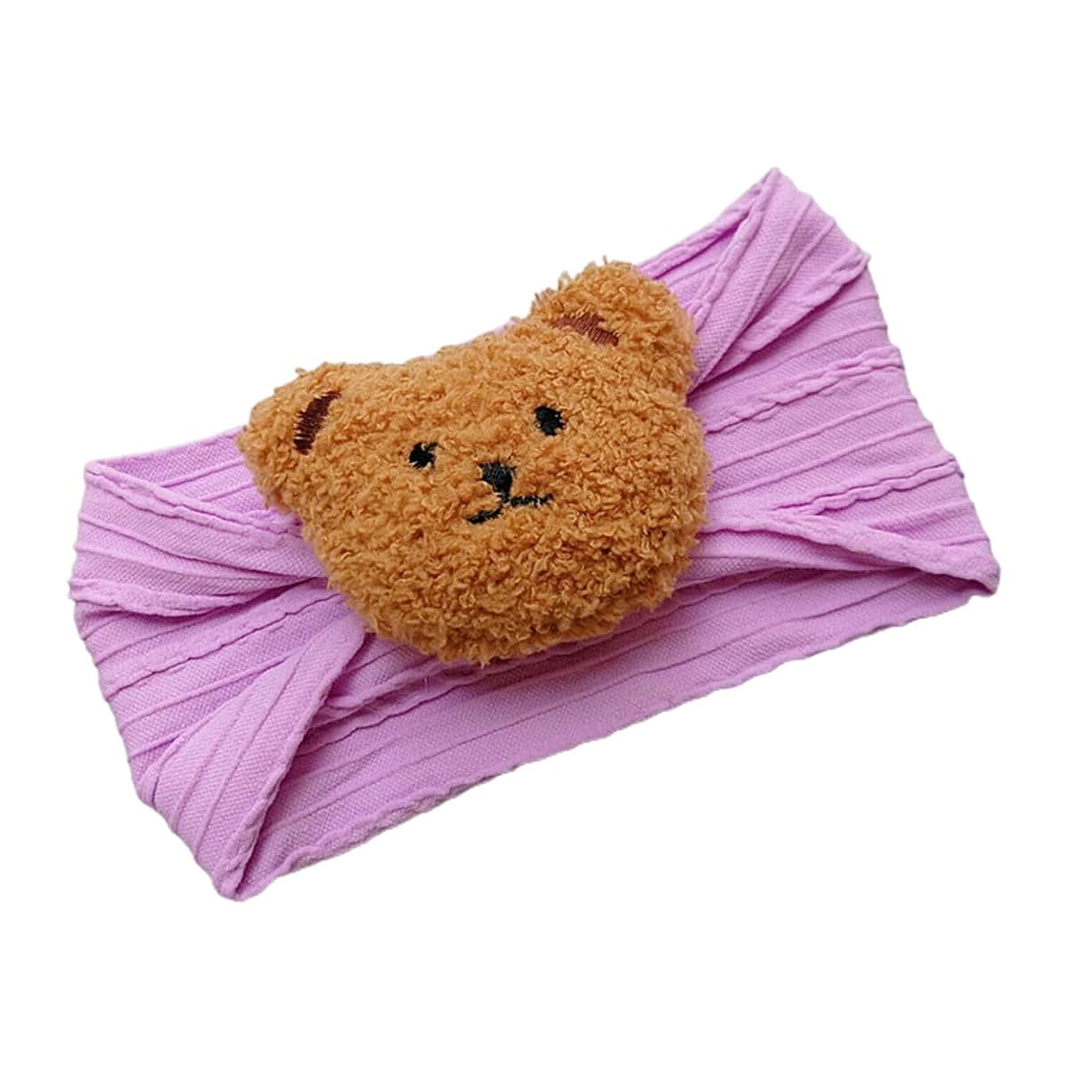BabyOneStop Cartoon Bear Nylon Headband for Ages 0-6 Years