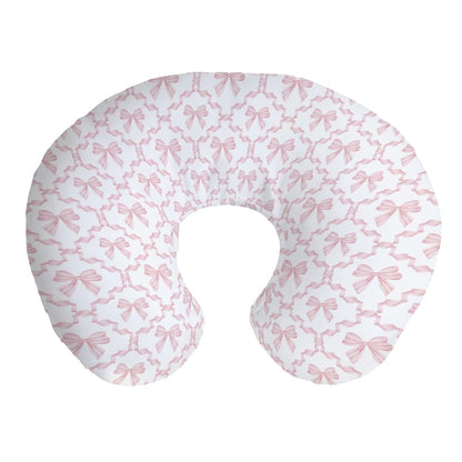 Cstdyfrv Pink Ribbon Bows Nursing Pillow Cover for Standard Pillows