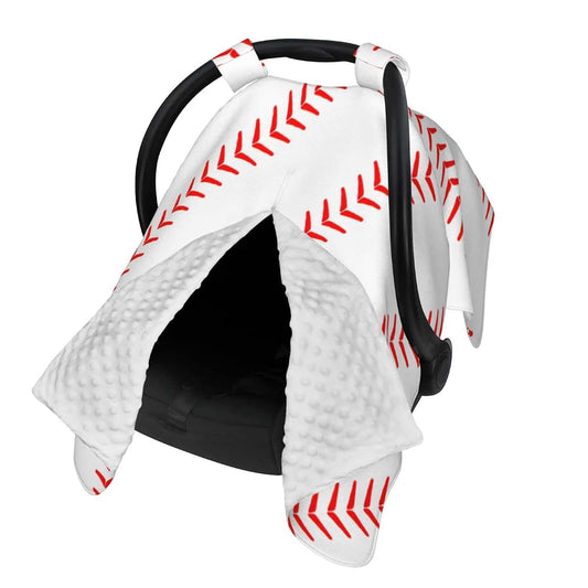 BabyOneStop Baseball Baby Car Seat Canopy Cover Multi Use Nursing Cover