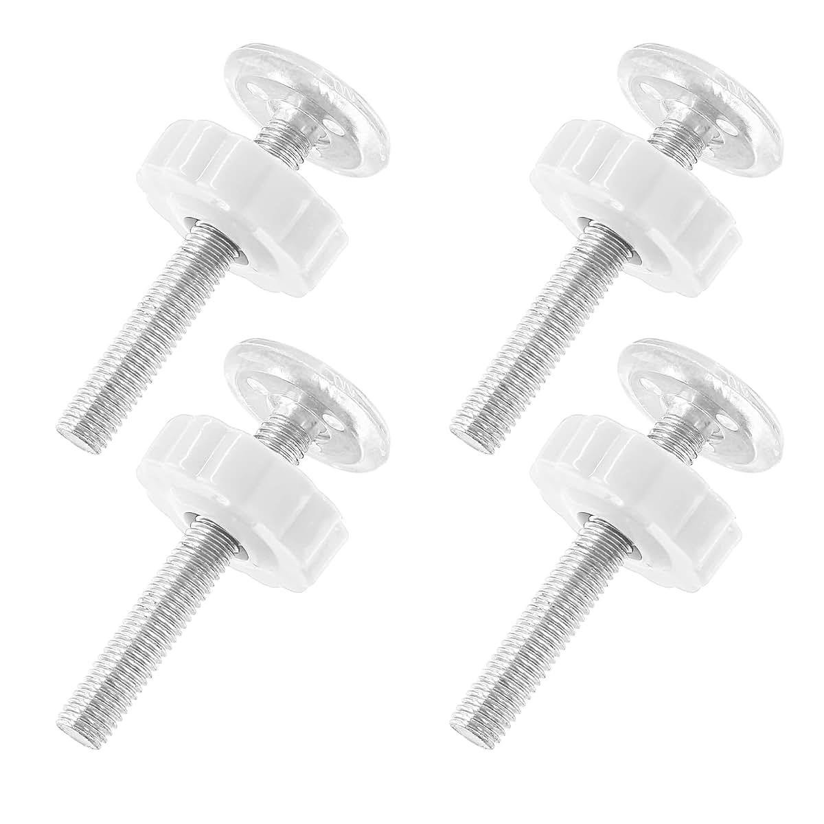 Unlorspy Baby Gate Threaded Spindle Rod M10 10mm 4 Pack Orange