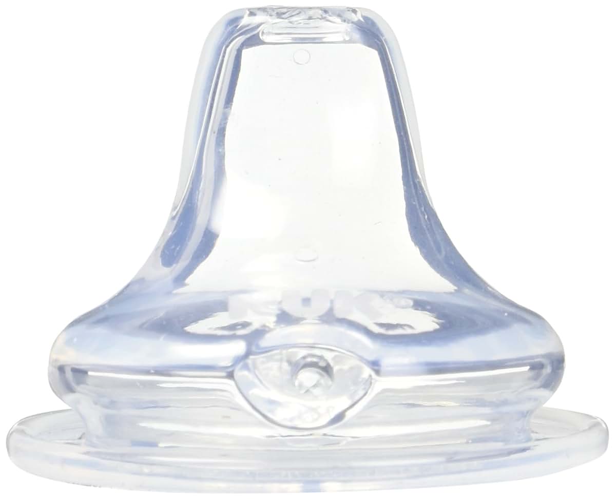 NUK 8 Pack Clear Silicone Replacement Spouts for Learner Cups