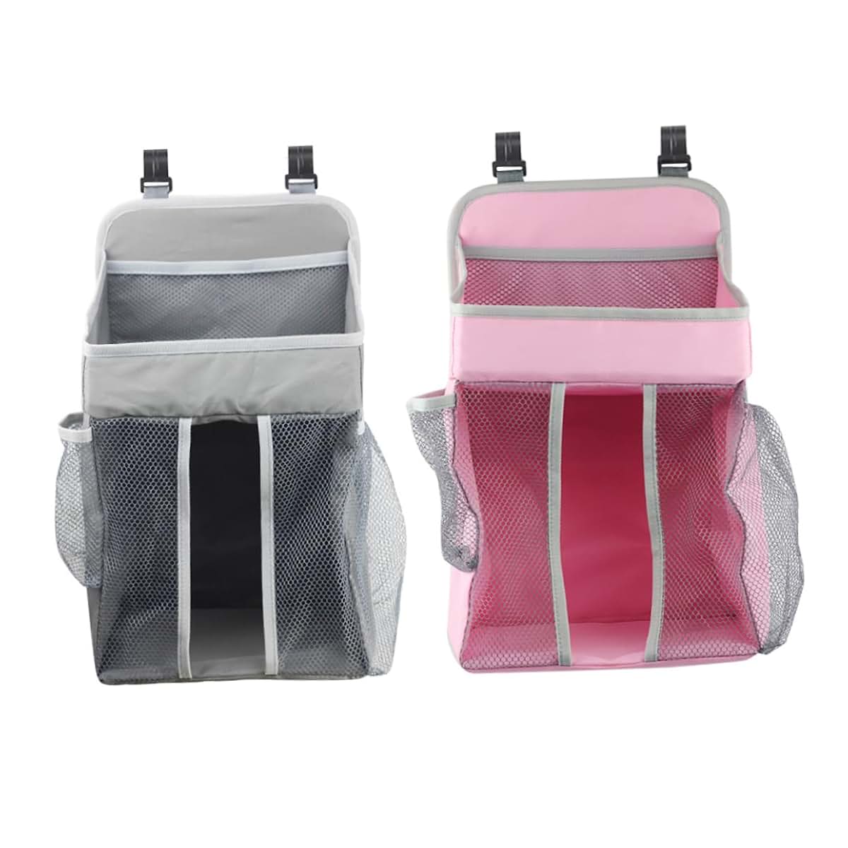 Hanging Crib Storage Organizer Bag for Diapers and Clothes