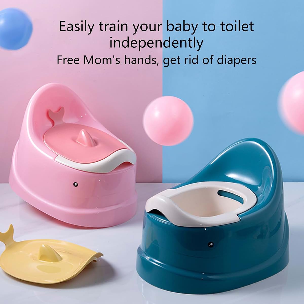 Tkidplw Toddler Potty Training Toilet with Lid Training Chair for Boys & Girls, Travel Potty Chairs for Toddlers 1-3 (photo 4)