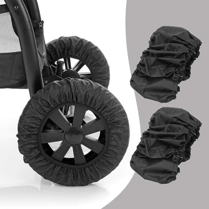 Shinetec Stroller Wheel Covers Noise Reducing Tire Protectors - Large (photo 4)