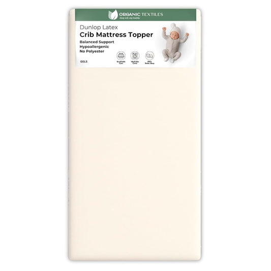 Organic Textiles Organic Baby Latex Mattress Topper With Wool Cover - 2-Inch Mini Sleeper
