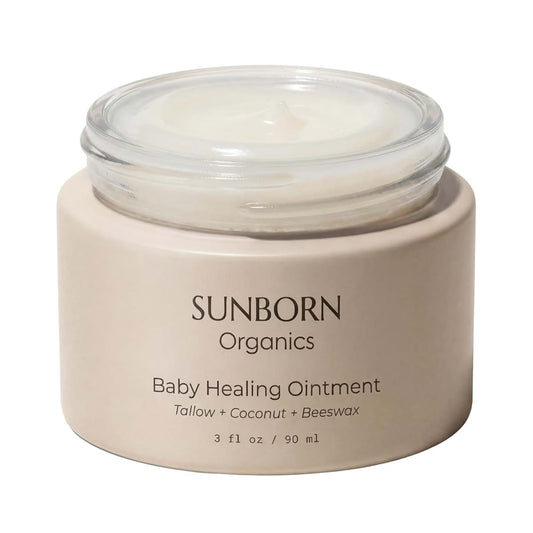 Sunborn Organics Baby Healing Ointment | Natural Moisturizer for Eczema, Irritated & Dry Skin | Made in USA