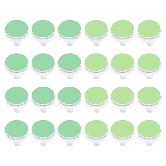 24-Piece Electric Nail Trimmer Replacement Pads for Momcozy Nail File, Dark and Light Green