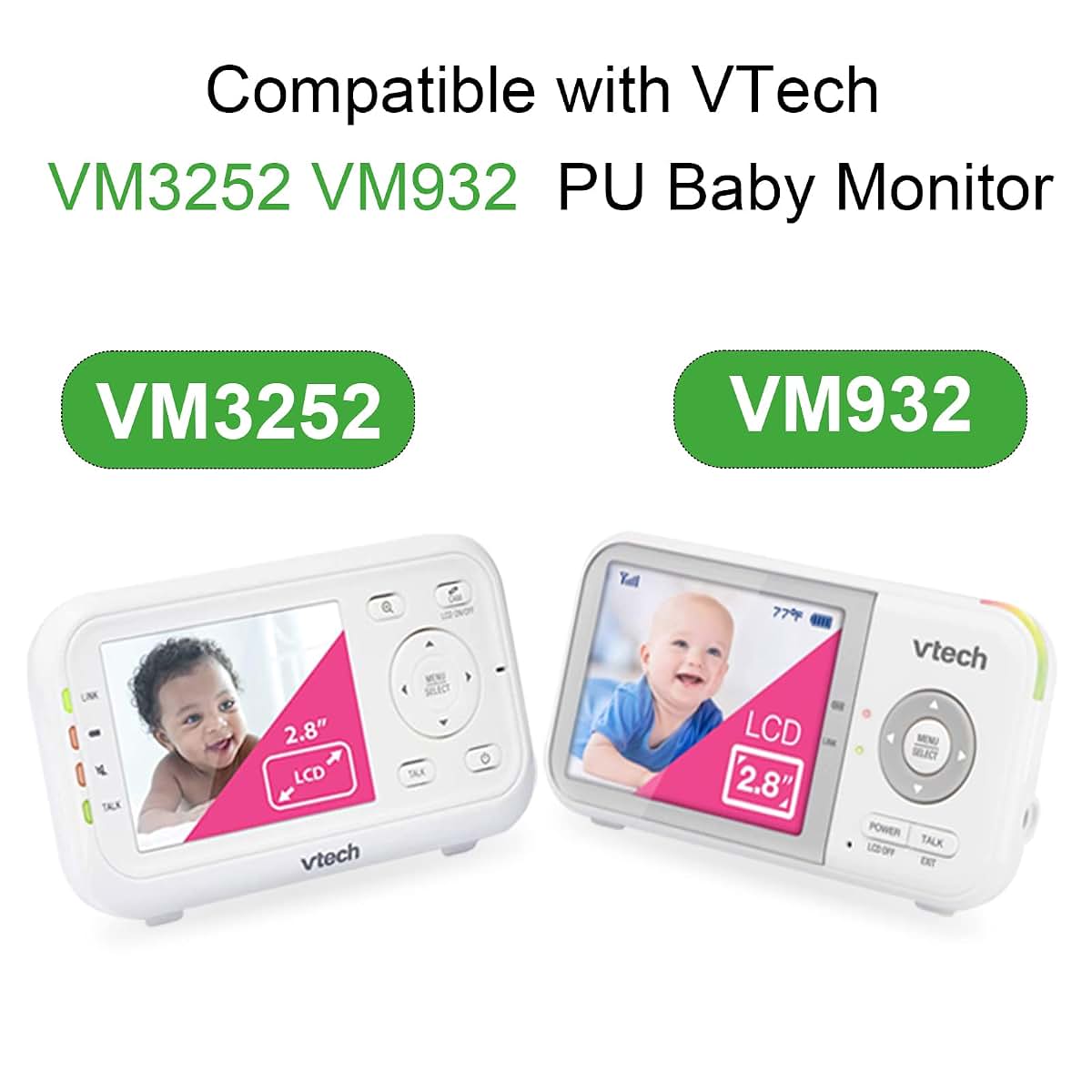 LEFXMOPHY Power Cord for VTech VM3252 and VM923 Baby Monitor, DC Round Barrel Plug