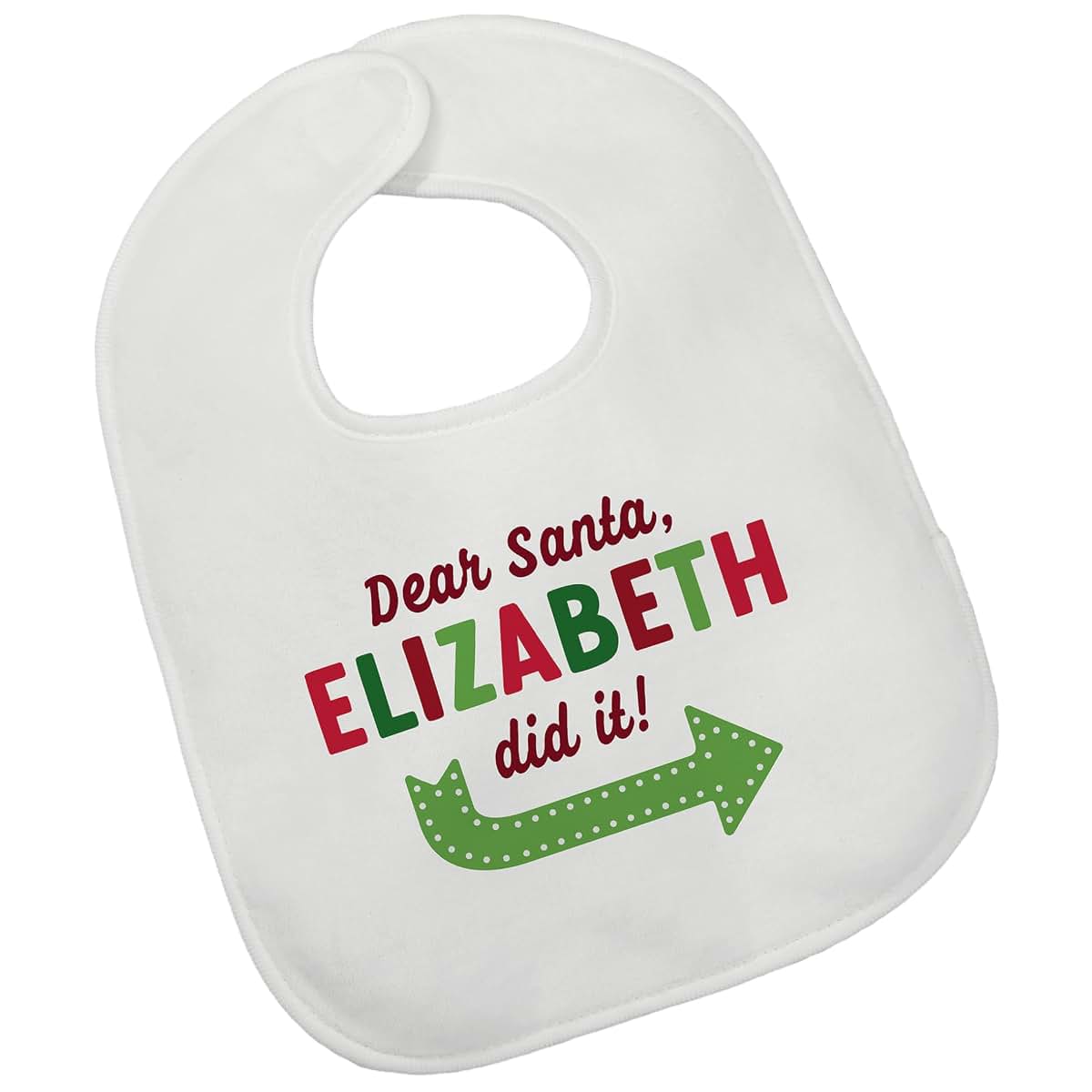 Personalization Universe They Did It Personalized Christmas Baby Bib